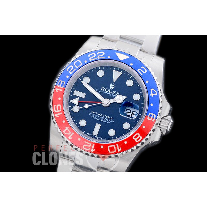 RLGS00072 2018 DJF 116710BLRO GMT II Oyster SS/SS Blue A-2836