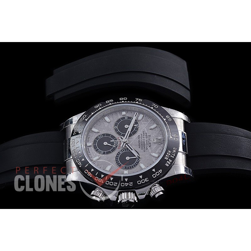 0 0 0 RLDS-4130-859R QF V3 904L Steel Daytona 116519MTSR SS/CER/RU Meteorite Sticks 4130 Superclone - 72 Hours Power Reserve Movement 