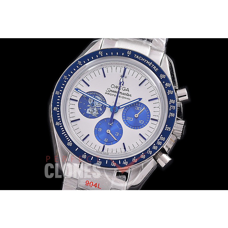 0 0 0 0 OMSP00251S Speedmaster Snoopy Limited Edition SS/SS White OS20 Quartz