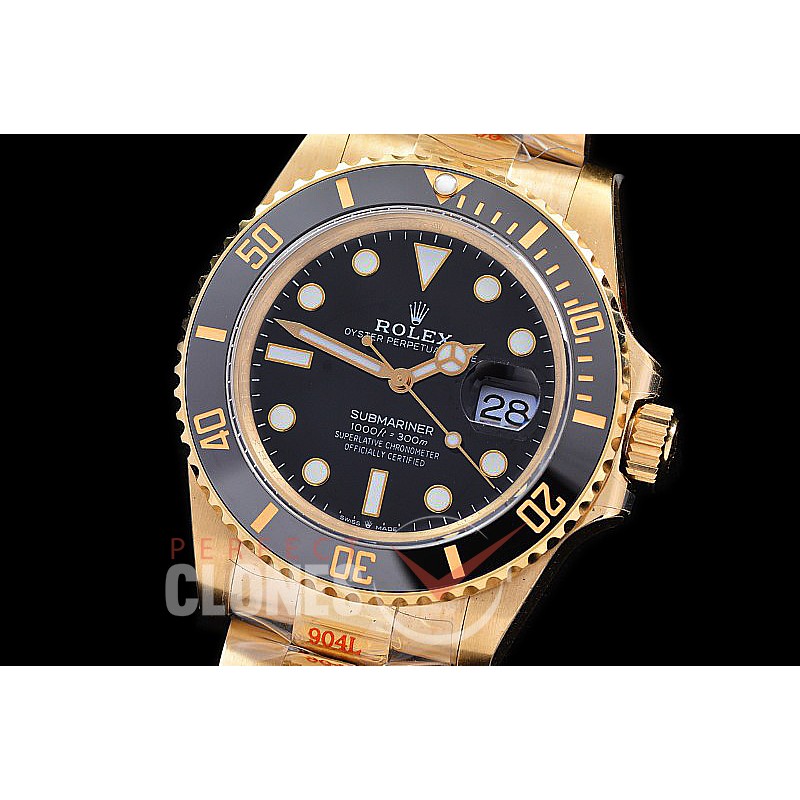  RLSF-41-0001 GMF 904L Steel 2020 41mm Submariner 126618LN YG/YG Black VR 3235