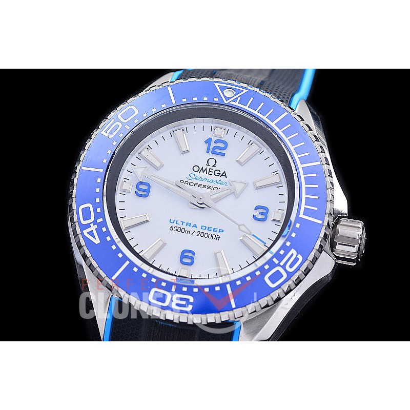 OMCPOUD-011R TF Seamaster Planet Ocean Ultra Deep SS/RU White A-2824