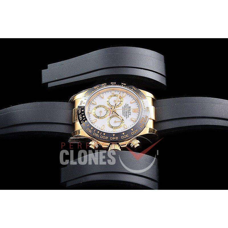 0 RLDF00501R JHF Daytona 116518LN YG/CER/RU White Sticks A-7750