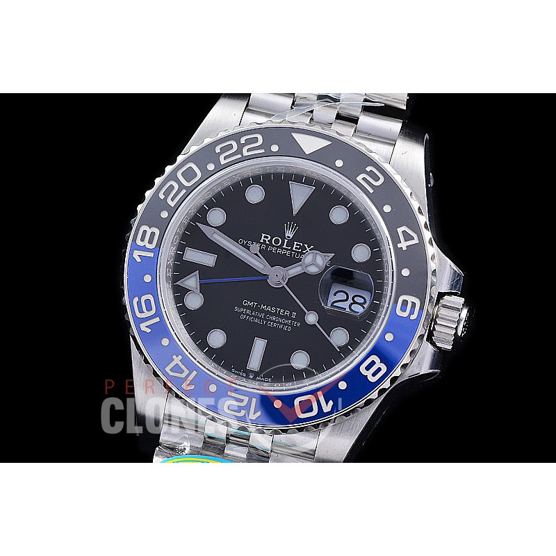 0 0 0 0 0 RLGS00962J Clean-F 904L Steel GMT 126710BLNR Batman SS/SS/Jubilee Black DD 3285 CHS - 72 Hours Power Reserve