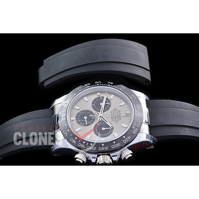 0 0 0 RLDS-4130-858RW QF V3 904L Steel Daytona 116519LN SS/CER/RU Grey Sticks 4130 Superclone - 72 Hours Power Reserve Movement / Extra Weight