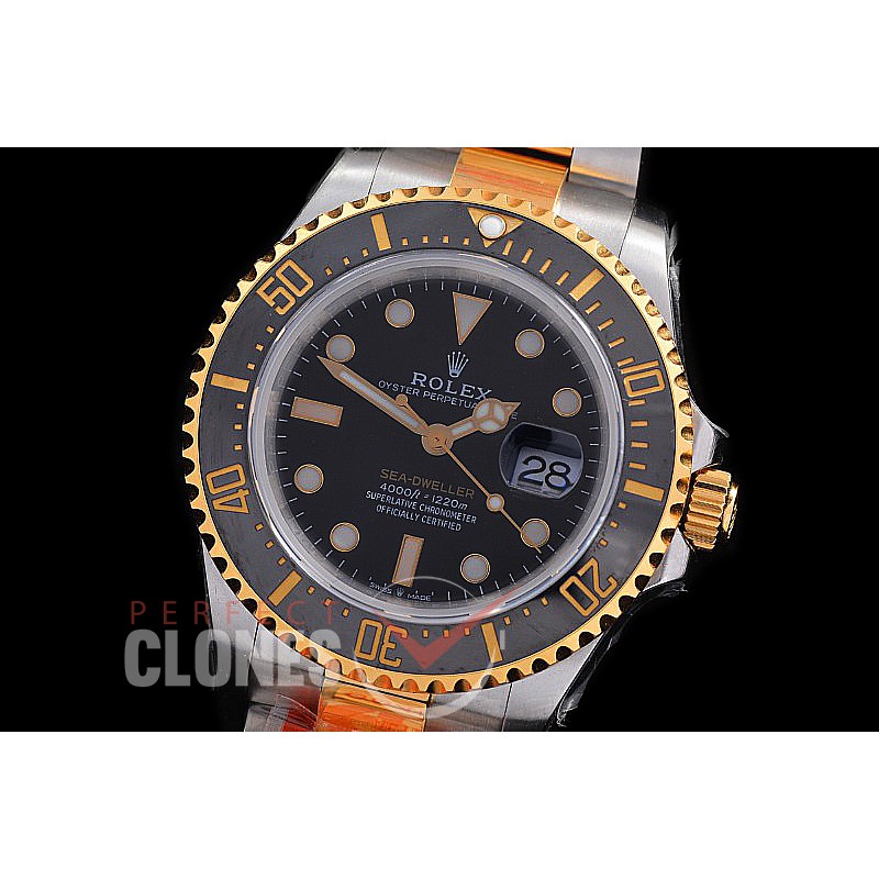 0 0 0 0 0 0 RLSD00985W KF 43mm Sea Dweller 4000 126603 SS/YG Black SH 3235 904L Steel /18K Wrapped Gold