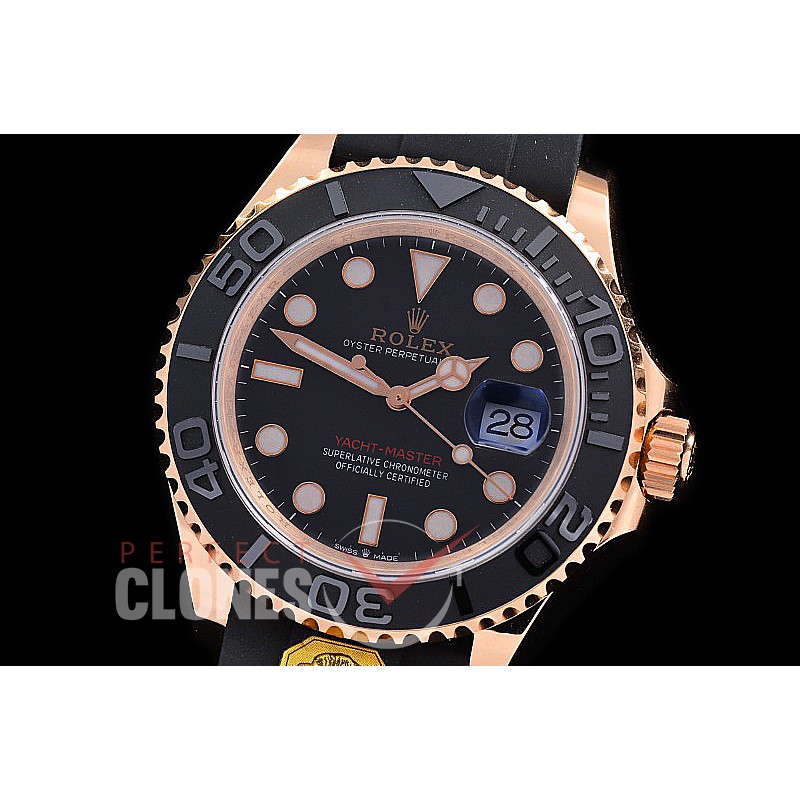 0 0 0 0 0 RYMENR00005 Gold-F 904 Steel 116655 Yachtmaster Everose Men RG/RU Black VR 3135