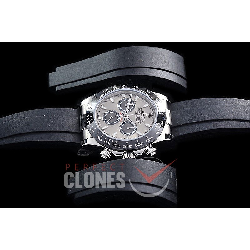 0 0 0 RLDS00458R OMF Daytona 116519LN SS/CER/RU Grey Sticks Asian 7750
