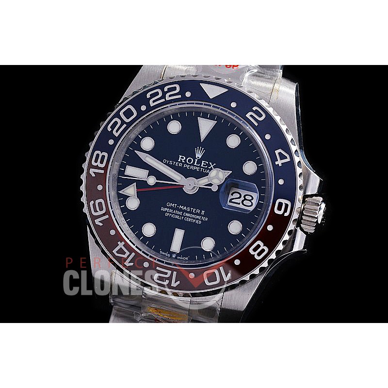 0 0 0 0 0 RLGS00814 NF V2 904L Steel 116710BLRO CHS SS/SS Pepsi GMT Blue SA3285 - Special Offer 