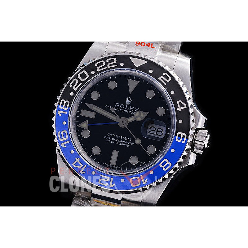 0 0 0 0 0 RLGS00812 NF V2 904L Steel 116710BLNR CHS SS/SS Batman GMT Black SA3186 - Special Offer 