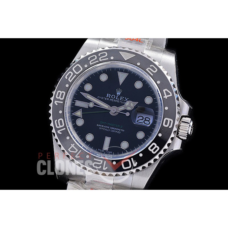 0 0 0 0 0 RLGS00811 NF V2 904L Steel 116710LN CHS SS/SS GMT Black SA 3186 - Special Offer 