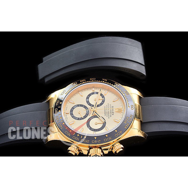 0 0 0 RLDF-126518-805RW NNF 904L Steel Daytona 126518LN YG/CER/RU Gold Sticks 4130 Superclone - 72 Hours Power Reserve Movement / Extra Weighted