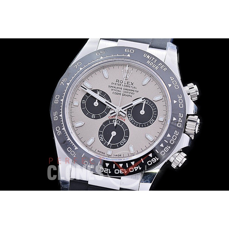 0 0 0 RLDW-4130-208R Gold-F 904L Steel Daytona 116519LN WG/CER/RU Grey Sticks 4130 Superclone - 72 Hours Power Reserve Movement / New Age Thick Nano-Plated