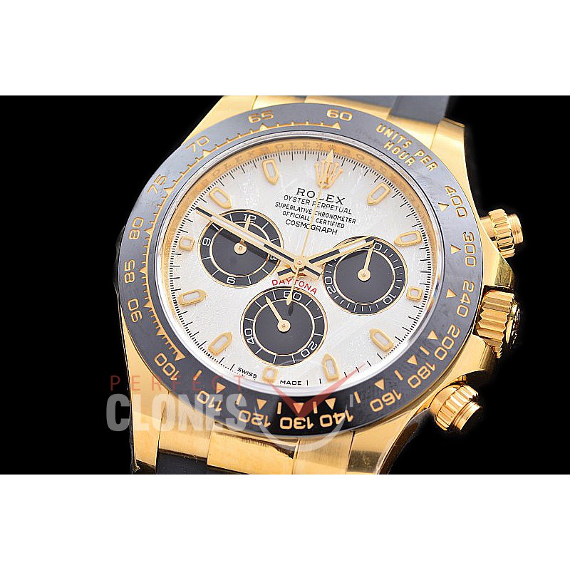 0 0 0 RLDF-4130-209R Gold-F 904L Steel Daytona 116518LN YG/CER/RU Meteorite Sticks 4130 Superclone - 72 Hours Power Reserve Movement / New Age Thick Nano-Plated