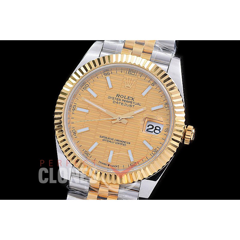 R41DJT-3235-508 GSF Datejust 41mm 126333 SS/YG Fluted/Jubilee Gold Fluted Diam VR 3235 Extra Weighted Casework