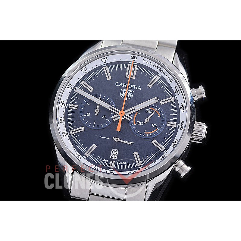 TGCC-42-106 Carrera Classic Chronograph SS/SS Blue OS 20 Qtz 