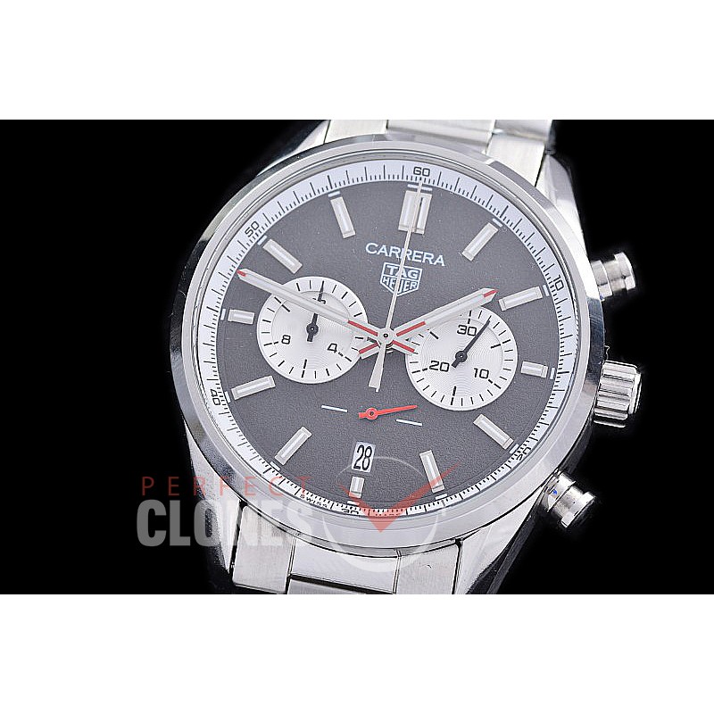 TGCC-42-109 Carrera Classic Chronograph SS/SS Grey OS 20 Qtz 