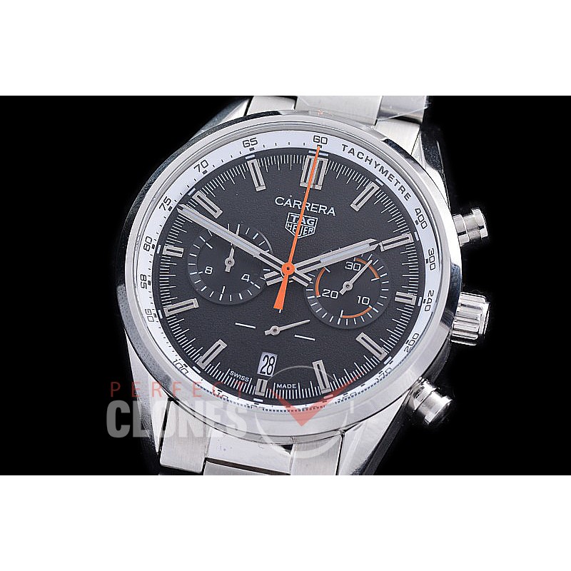 TGCC-42-105 Carrera Classic Chronograph SS/SS Black OS 20 Qtz 