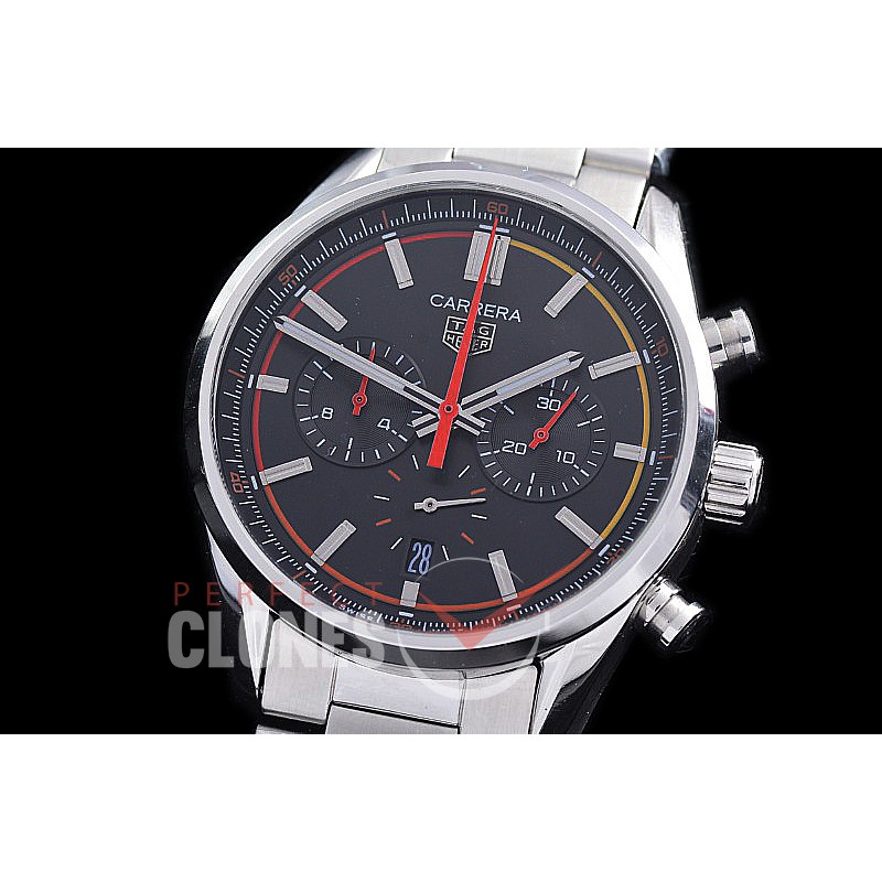 TGCC-42-112 Carrera Classic Chronograph SS/SS Black OS 20 Qtz 