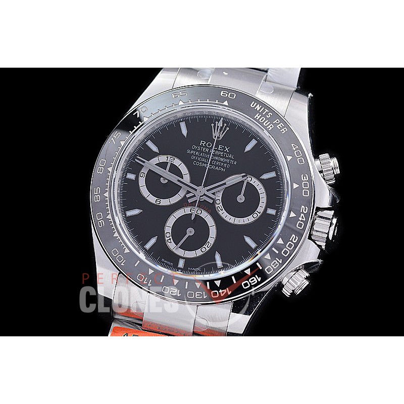 0 0 0 0 RLDS-126500-212 ARF 904L Steel Daytona 126500LN SS/SS Black Sticks 4131 Superclone - 72 Hours Power Reserve Movement