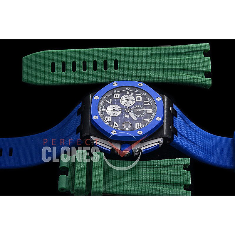 AP26405-101 APF Royal Oak Offshore Chronograph CER/RU Burnt Blue Asian Clone Calibre 3126 