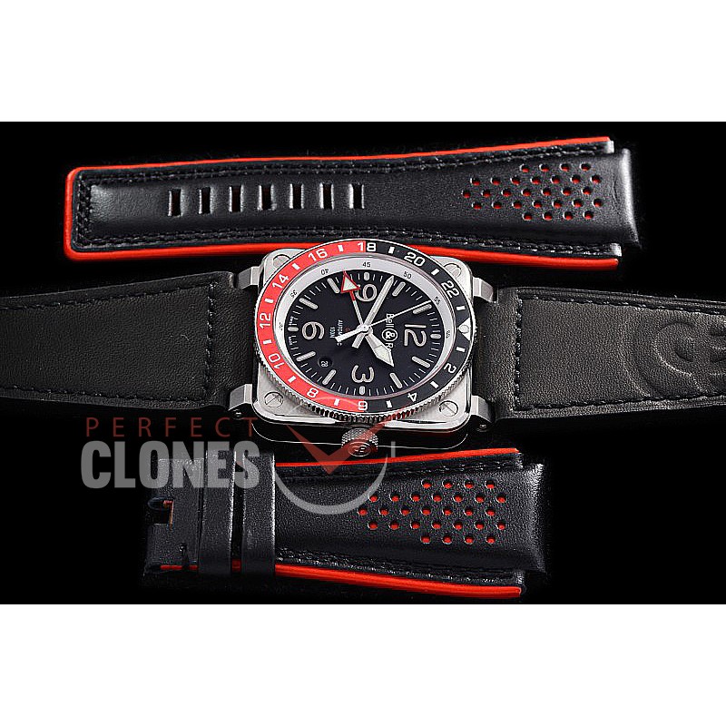 0 0 0 0 0 0 0 0 0 BR03-93-031 ANF/OXF BR03-93 Coke GMT SS/LE Black Asian Customized 2836 - Perforated Leather Strap/Tool Kit Bundle 