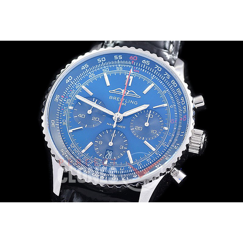 0 0 0 0 0 0 BLNVC-41-019L ANF/OXF Navitimer 41mm Chronograph SS/LE Blue Sticks A-7750 28800 