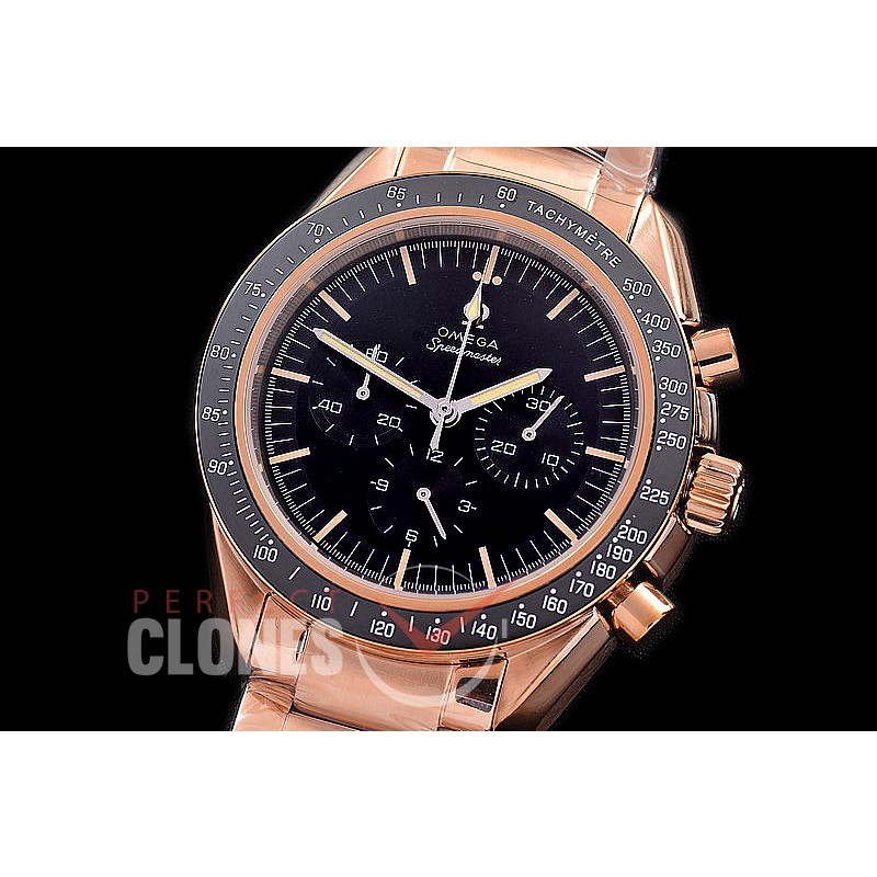 0 0 0 0 OMSP00272 Speedmaster Moon Watch Limited Edition RG/RG Black OS20 Quartz
