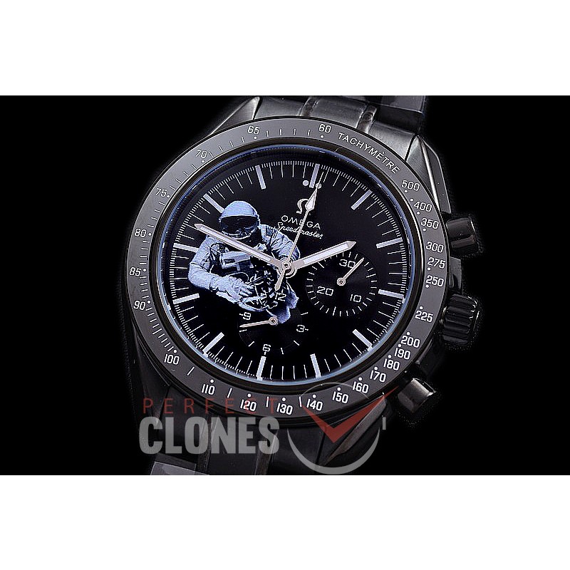 0 0 0 0 OMSP00286S1 Speedmaster Moon Watch Limited Edition PVD/RG Black OS20 Quartz