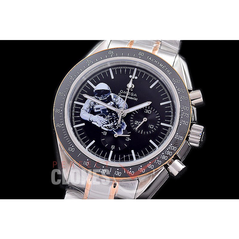 0 0 0 0 OMSP00269S1 Speedmaster Moon Watch Limited Edition SS/RG/SS Black OS20 Quartz