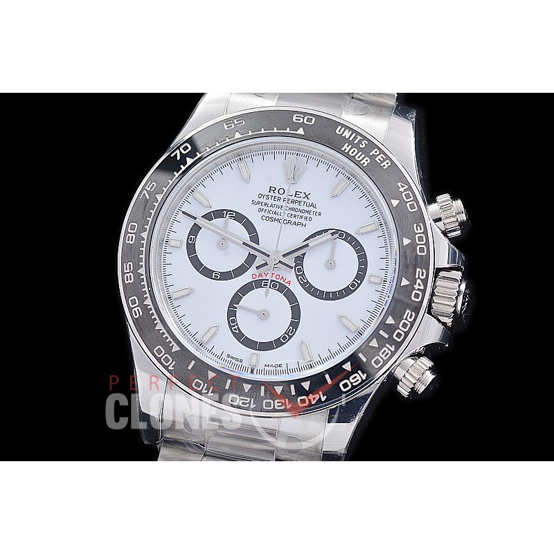 0 0 0 0 RLDS-126500-051 XF/VSF 904L Steel Daytona 126500LN SS/SS White Sticks DD 4131 Superclone - 72 Hours Power Reserve Movement 