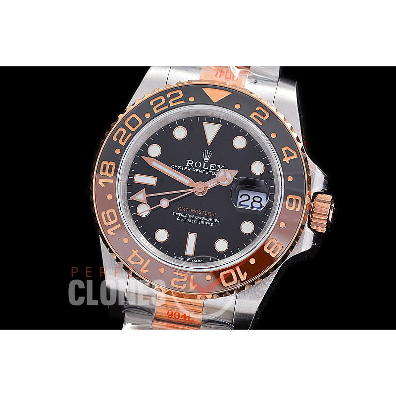 0 0 0 0 0 0 RLGTR00941 GMF V6 904L Steel 2018 GMT 126711CHNR Coke SS/RG Black VR 3285 CHS