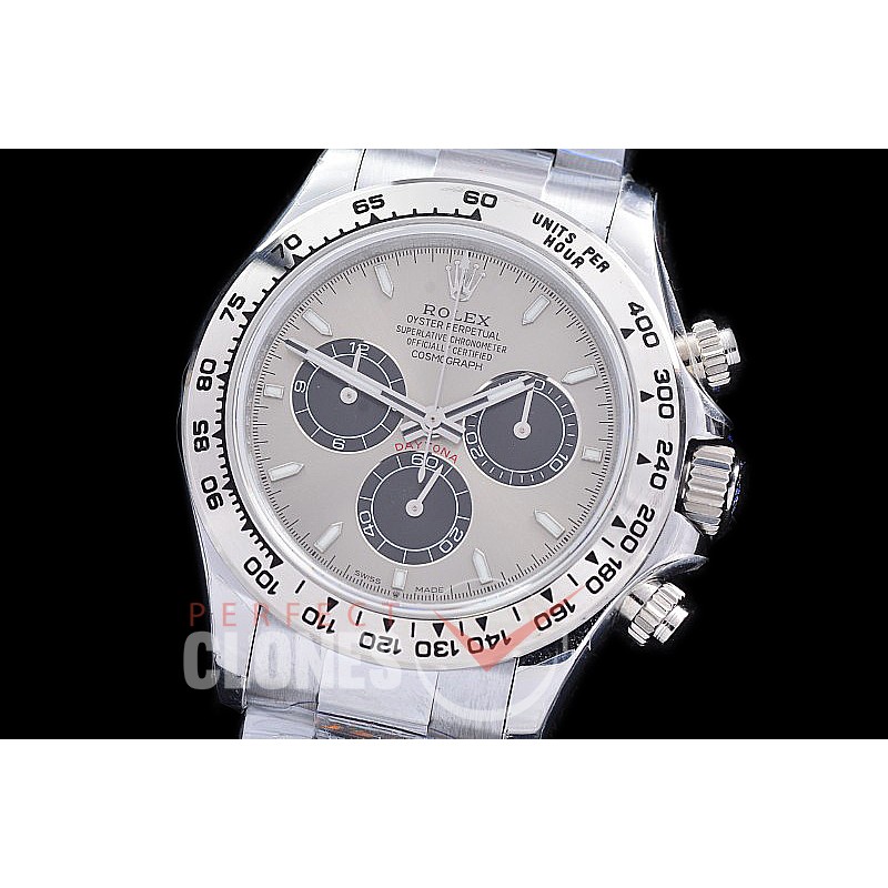 0 0 0 0 RLDS-126509-153W QF 904L Steel Daytona 126509 SS/SS Rhodium Grey Sticks 4131 Superclone - 72 Hours Power Reserve Movement / Extra Weighted