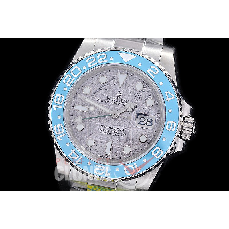 RLGS00969 Clean-F 904L Steel GMT 126710 Special Tiffany-Meteorite Edition SS/SS Meteorite VR 3285 CHS 