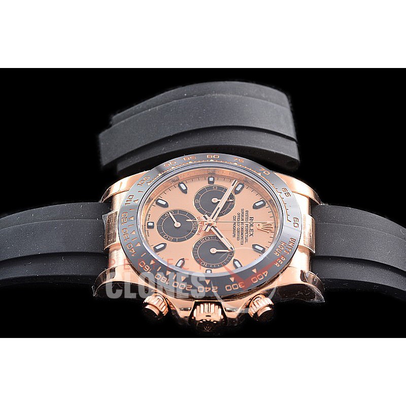 0 0 0 RLDFR-4130-965R ZF 904L Steel Daytona 116515LN RG/CER/RU Rose Gold Sticks 4130 Superclone - 72 Hours Power Reserve Movement
