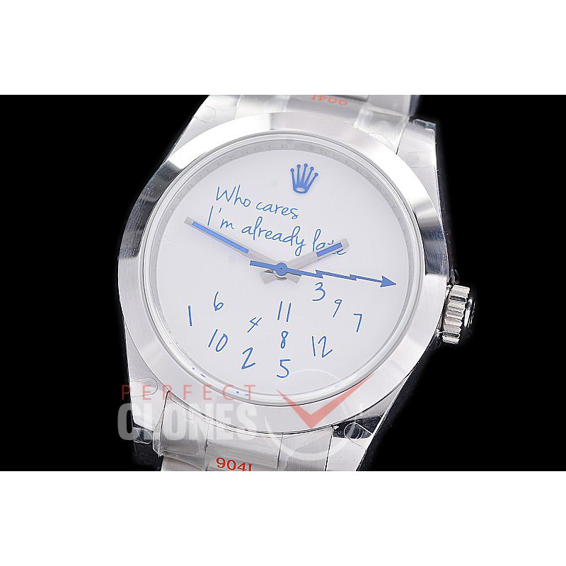 RLM00308A BP Mad Paris X colette Collaborate on “Who Cares Edition” Milgauss 116400 904L SS/SS White A-2824