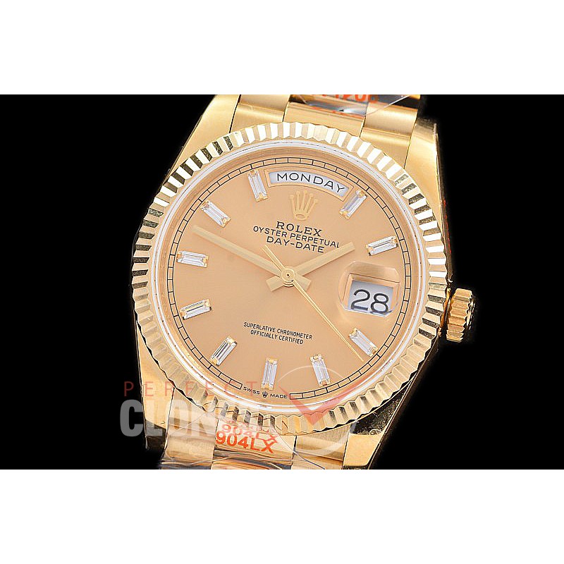 0.0 0 0 0 0 0 R36DDF00335S BPF Extra Weighted Daydate 40mm 128238 904 Steel YG/YG Fluted Bez Gold Glazier SH 3255
