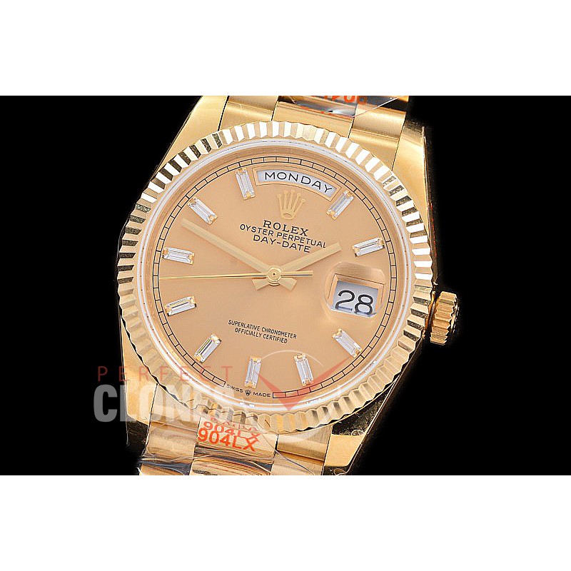 0.0 0 0 0 0 0 R36DDF00335 BPF Extra Weighted Daydate 40mm 128238 904 Steel YG/YG Fluted Bez Gold Glazier A-2836