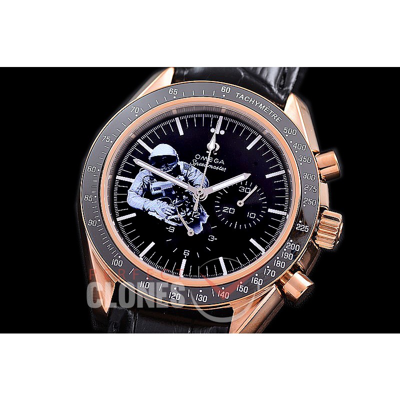 0 0 0 0 OMSP00276L Speedmaster Moon Watch Limited Edition RG/LE Black OS20 Quartz