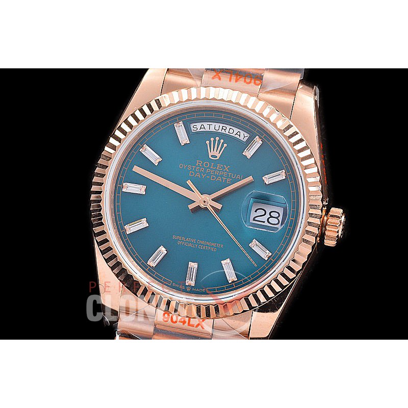0.0 0 0 0 0 0 R36DDR00333S BPF Extra Weighted Daydate 40mm 128235 904 Steel RG/RG Fluted Bez Blue Glazier SH 3255
