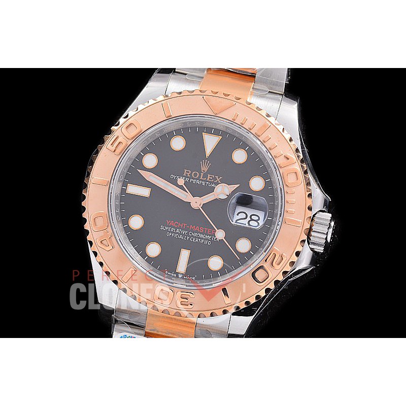 0 0 0 0 0 0 RYMENT00991 C-Plus F 904L Steel Yachtmaster 126621 Men SS/RG/SS Rhodium Grey 3235