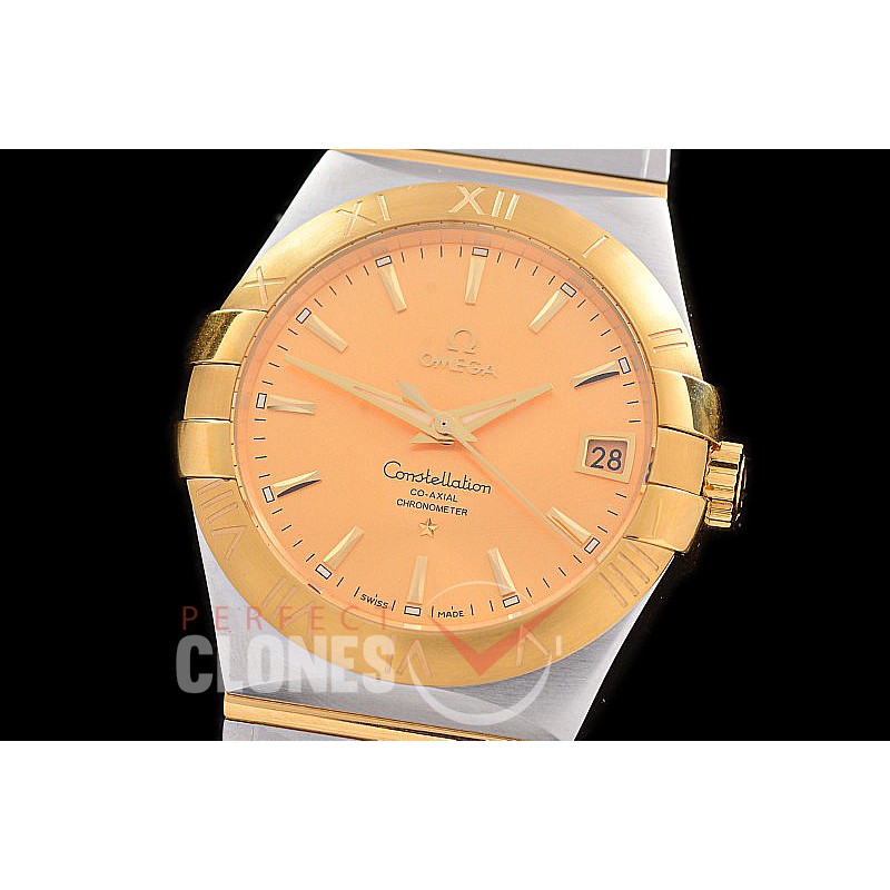 0 0 0 0 OMCON-39-135 M+S-F Constellation Co Axial YG/YG Gold Sticks Calibre 8500 Superclone