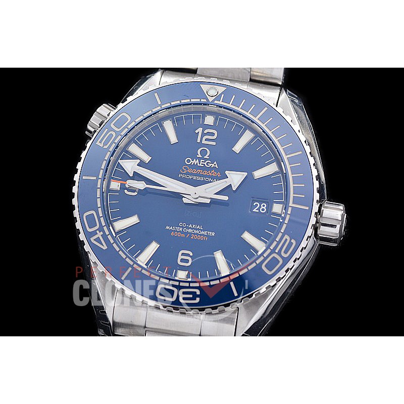 0 0 0 0 0 OMCPO435-023S M+S-F Seamaster Planet Ocean 43.5mm Blue SS/SS Calibre 8900 Superclone - 72 Hours Reserve 