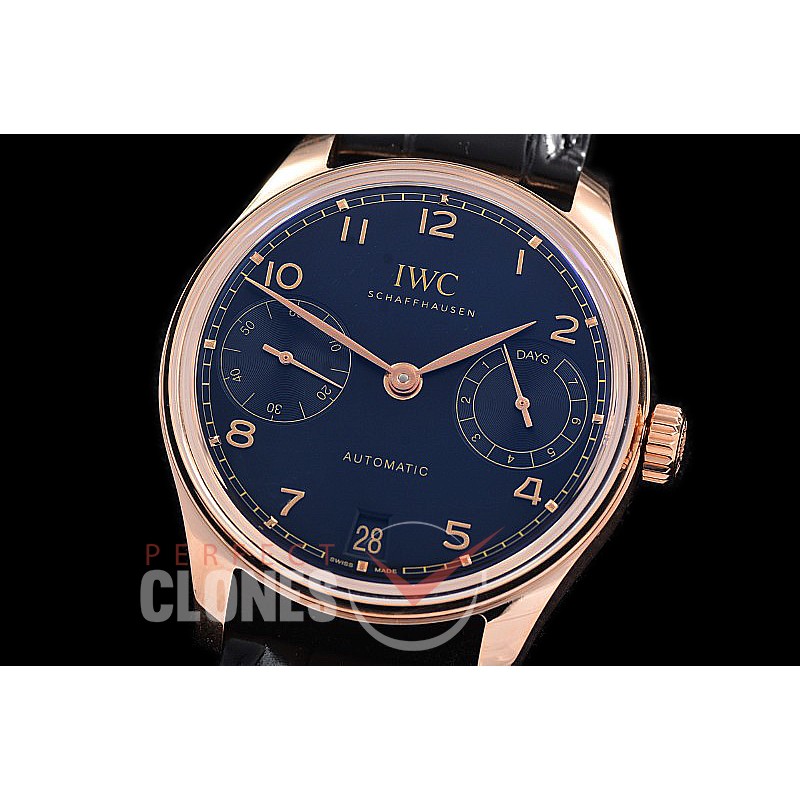 0 0 0 0 0 0 IWP7D00017 APS-F Portugieser Automatic 42 7 Days IW501707 YG/LE Black A-52011