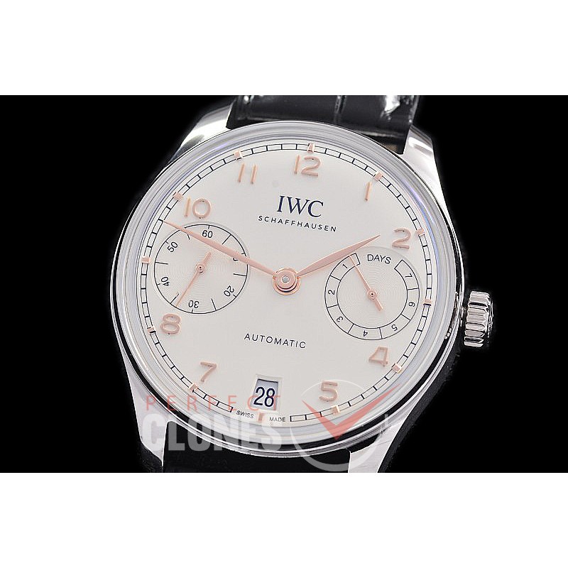 0 0 0 0 0 0 IWP7D00011 APS-F Portugieser Automatic 42 7 Days IW501701 SS/LE Silver-Gold A-52011