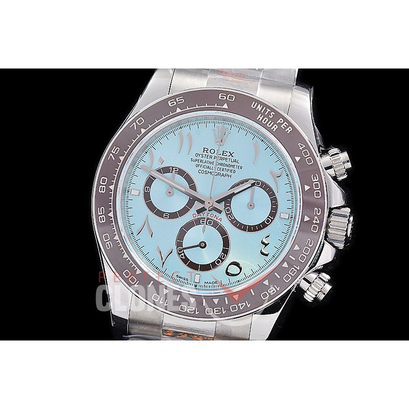 0 0 0 0 RLDS-126506-103W QF 904L Steel Daytona 126506 SS/SS Ice Blue Arabic 4131 Superclone - 72 Hours Power Reserve Movement / Power Reserve Movement / Extra Weighted