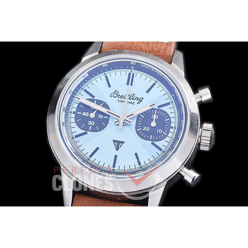 BLTT-112L Top Time Triumph Chronograph Limited Edition SS/SS Light Blue Sticks Asia 7750