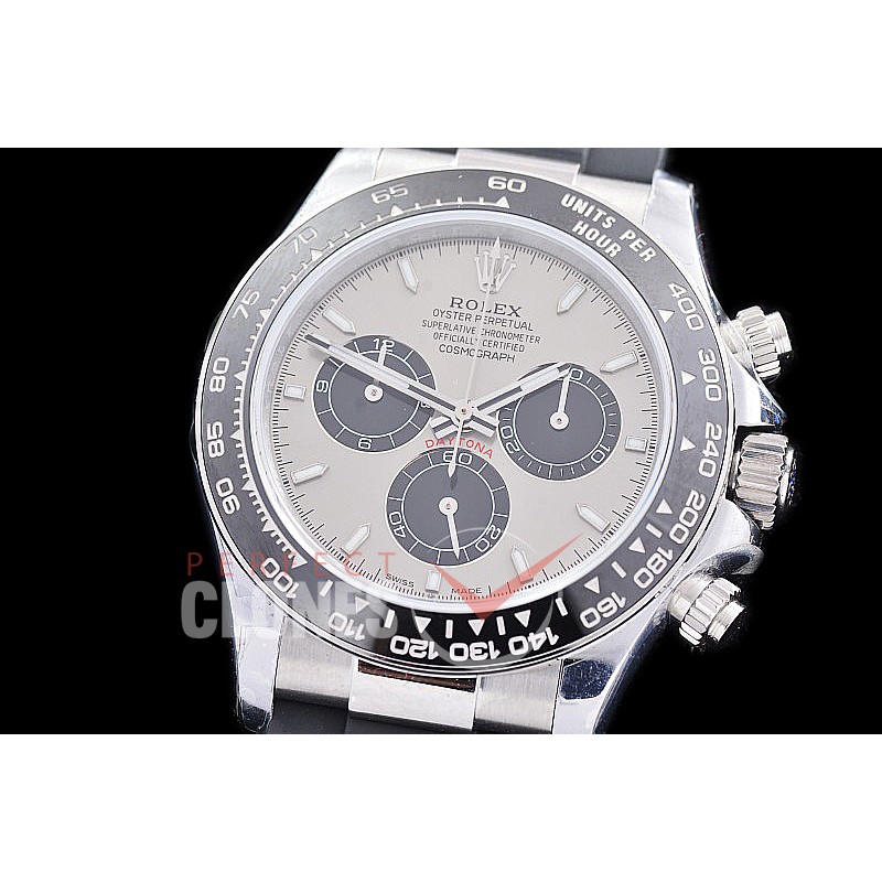 0 0 0 0 RLDS-126519-103RW QF 904L Steel Daytona 126519LN SS/RU Dark Rhodium Grey Sticks 4131 Superclone - 72 Hours Power Reserve Movement / Extra Weighted
