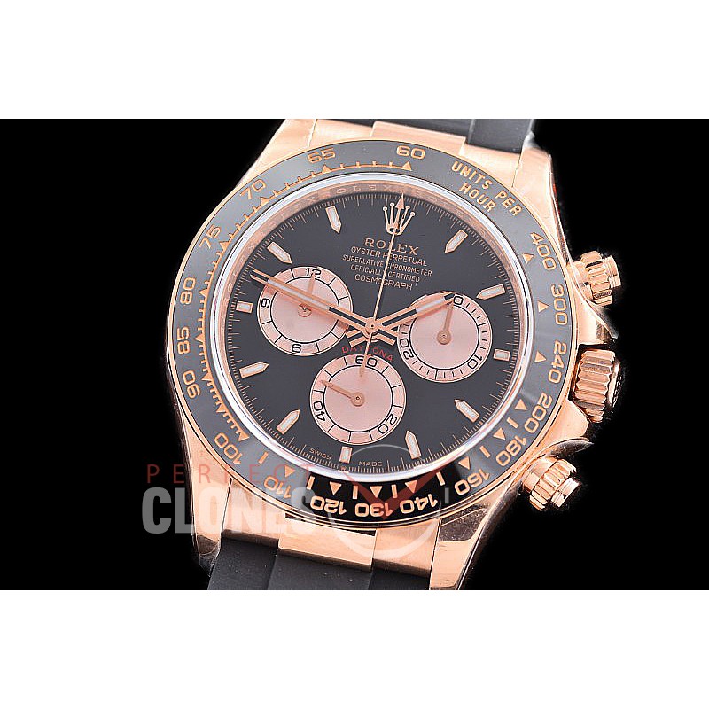 0 0 0 0 0 0 RLDFR-126515-102RW QF 904L Steel Daytona 126515LN RG/CER/RU Black Sticks 4131 Superclone - 72 Hours Power Reserve Movement / Extra Weighted