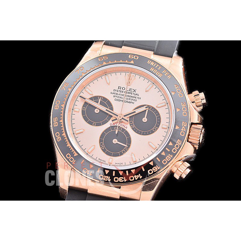 0 0 0 0 0 0 RLDFR-126515-106RW QF 904L Steel Daytona 126515LN RG/CER/RU Rose Gold Sticks 4130 Superclone - 72 Hours Power Reserve Movement / Extra Weighted