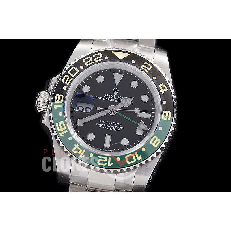 0 0 0 0 0 0 RLGS00807 NF 904 Steel "Sprite" Lefty GMT 126720VTNR SS/SS Black A-2813 - Noob Factory Special Offer 